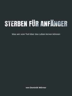 cover image of Sterben für Anfänger